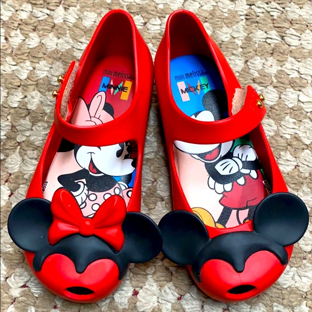 New Mickey and Minnie Mouse Mini Melissa. Size 9